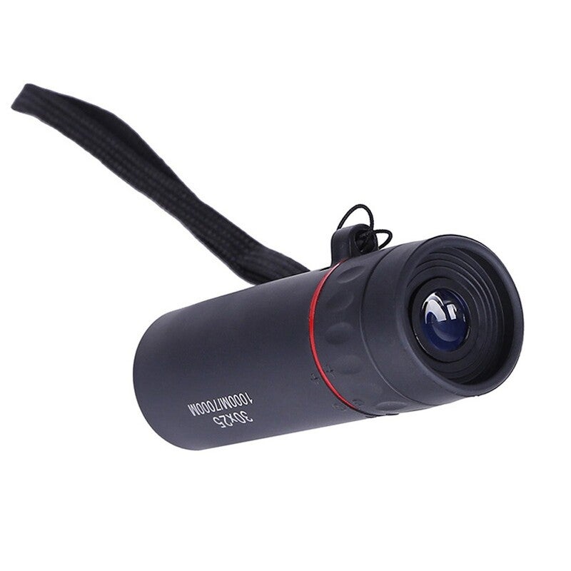 30X25 Mini Portable Hd Optical Monocular Black