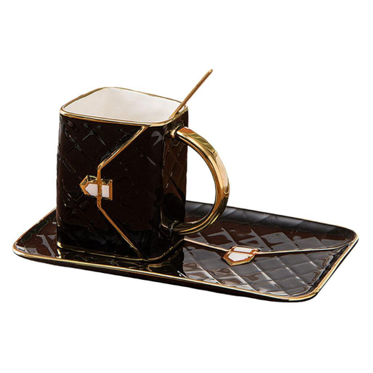 310Ml Novelty Handbag Coffee Cup With Tray