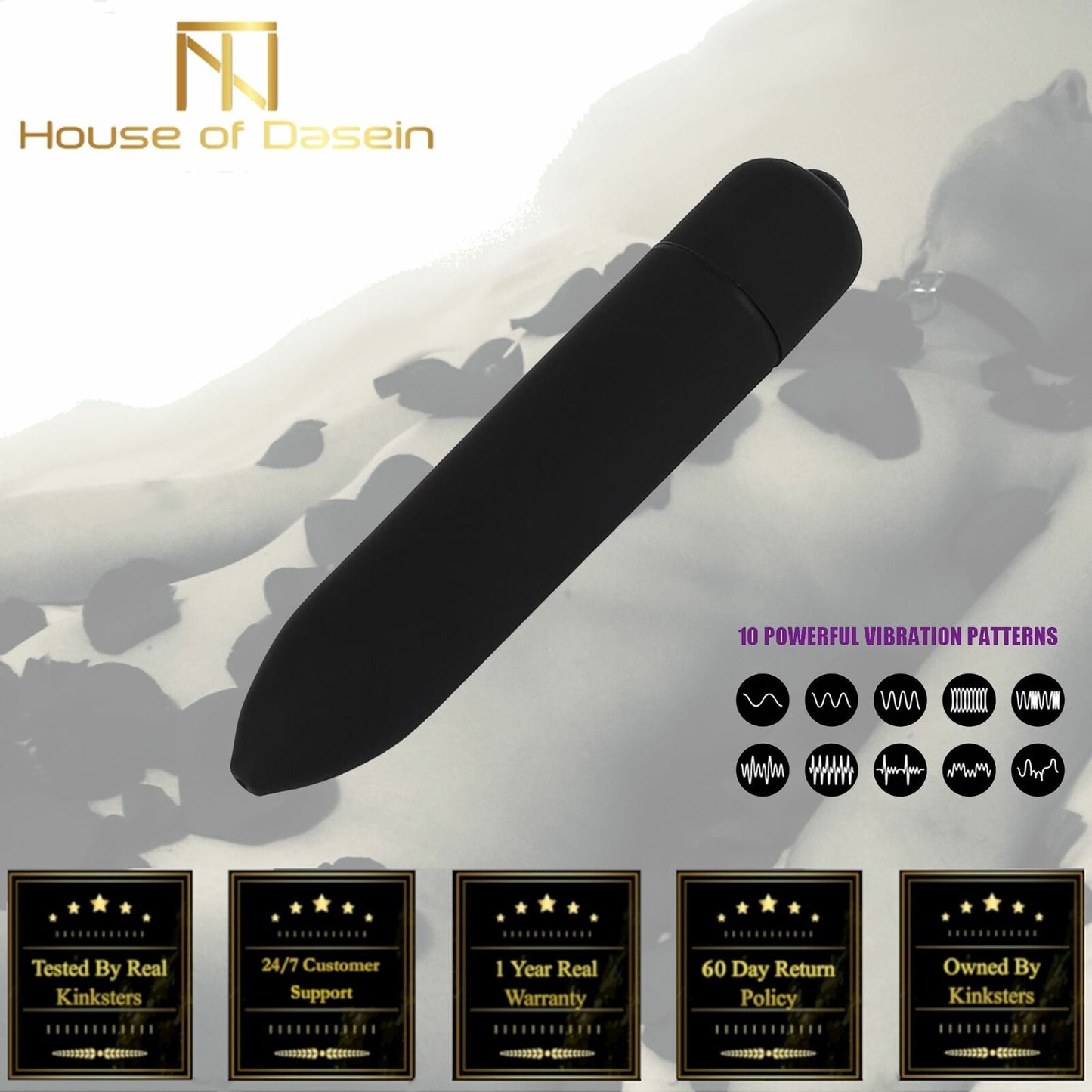 Powerful Frequency Black Mini Vibrator Clitoris G Spot Stimulator