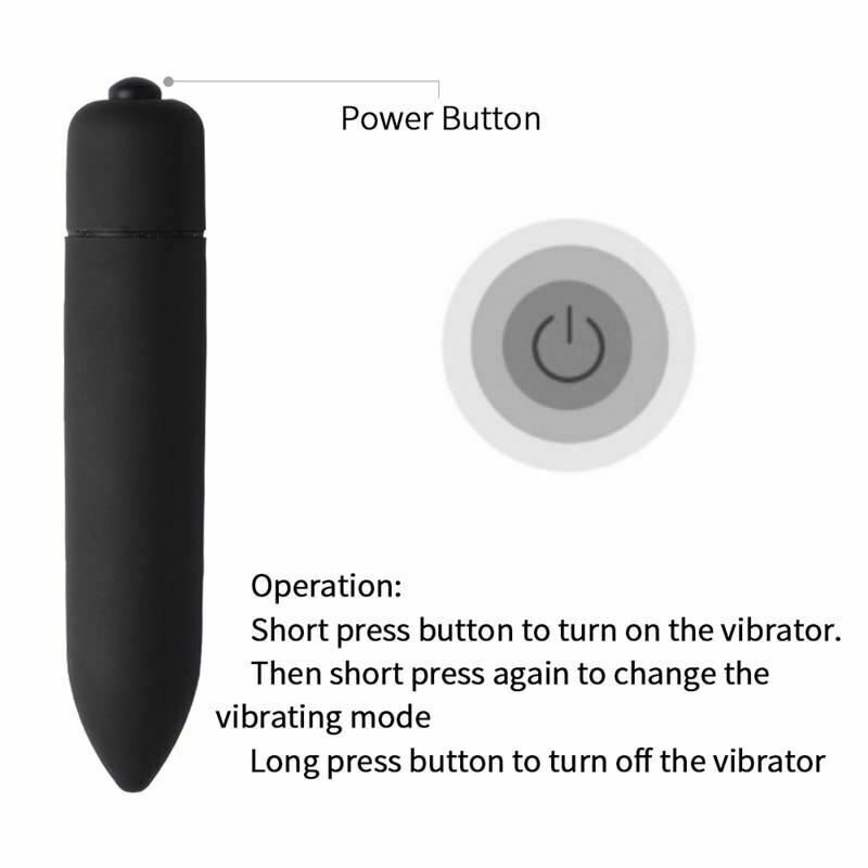 Powerful Frequency Black Mini Vibrator Clitoris G Spot Stimulator