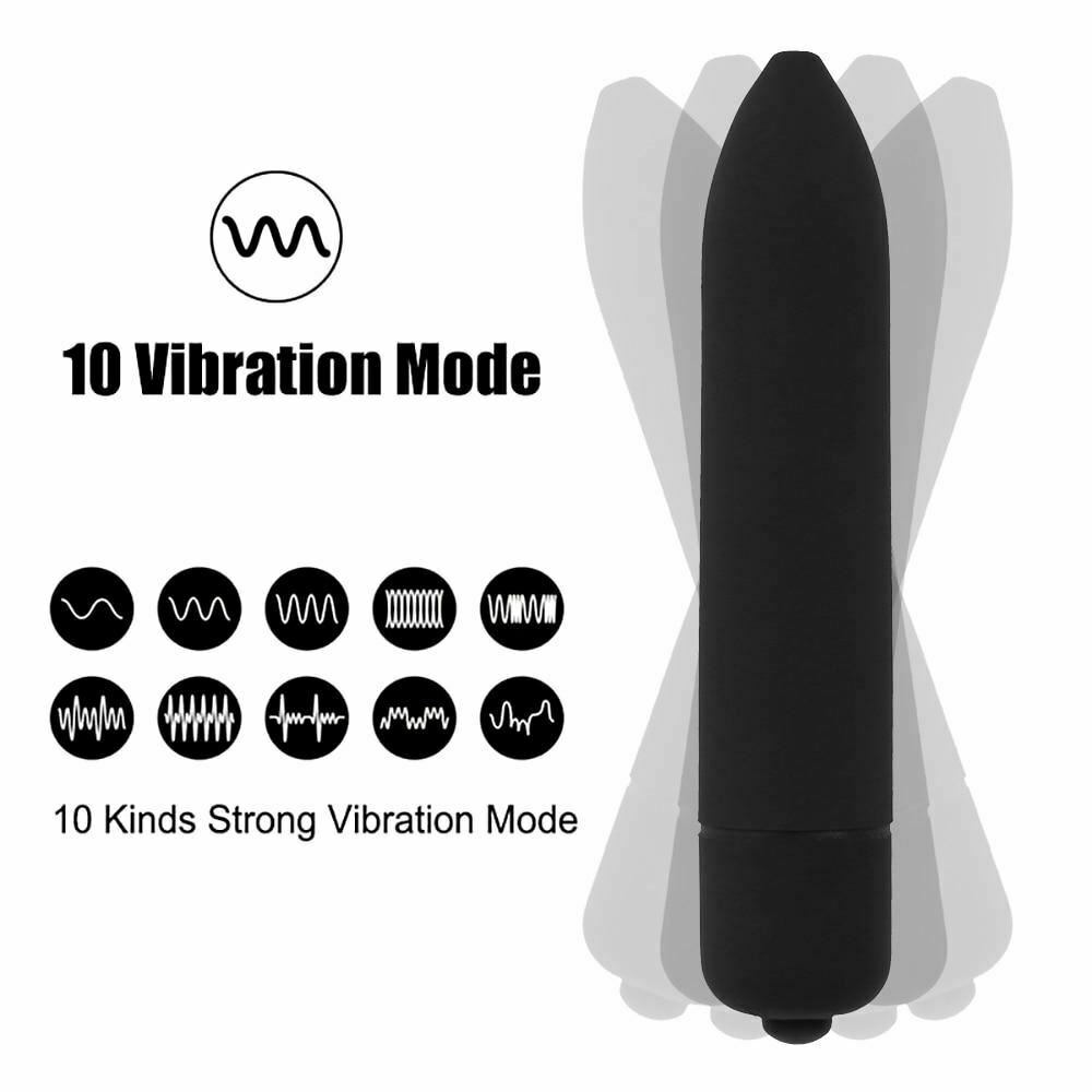 Powerful Frequency Black Mini Vibrator Clitoris G Spot Stimulator