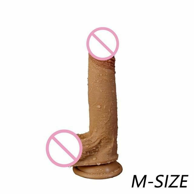 Super Soft Realistic Penis Dildo Suction Cup Dong Small / Medium Large