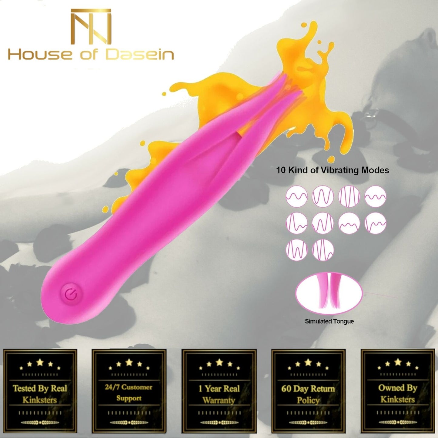 Body Vibrator Super Soft Touch Clitoris Stimulation Nipple Massage Clitoral