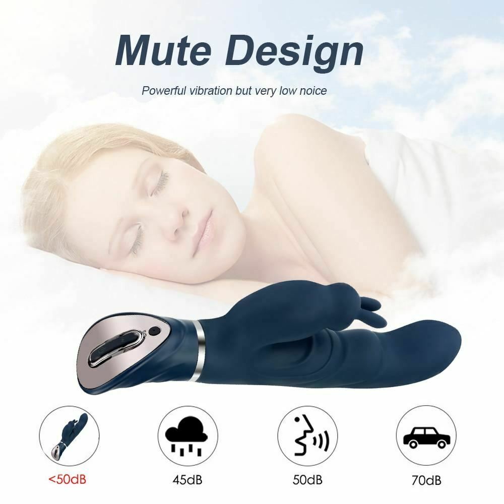 Powerful Blue Rabbit Vibrator Clitoris G Spot Stimulation Waterproof Rechargeable
