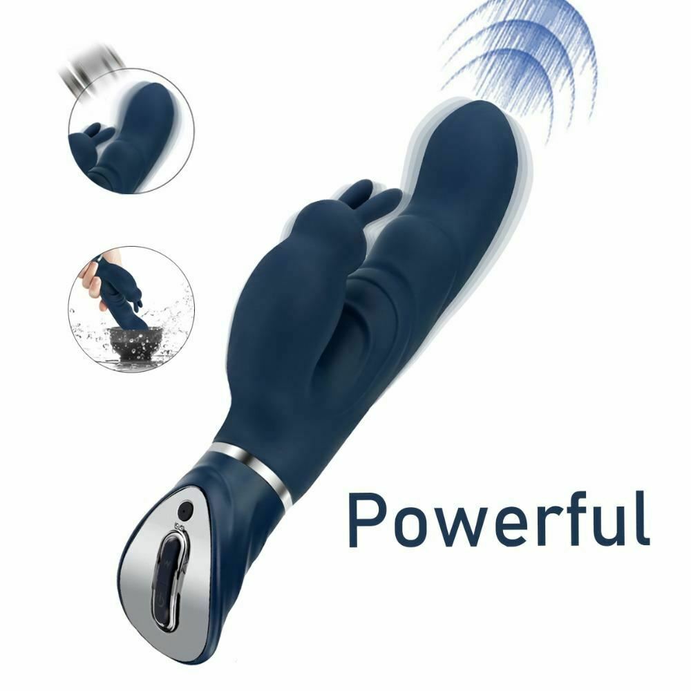 Powerful Blue Rabbit Vibrator Clitoris G Spot Stimulation Waterproof Rechargeable