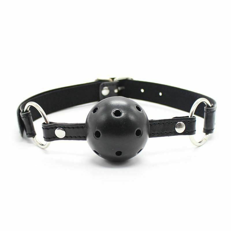 4 Pcs / Set Black Bdsm Beginners Starter Kit Heart Paddle Blindfold Cuffs Ball Gag