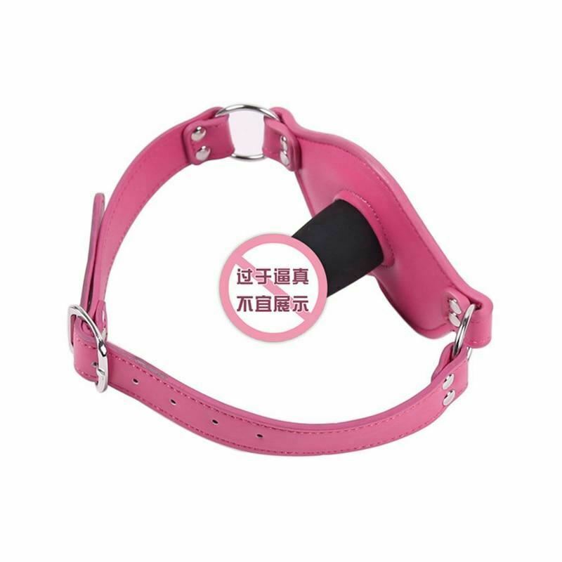Pink Penis Dildo Gag Cock Mouth Plug Bdsm Bondage Restraints