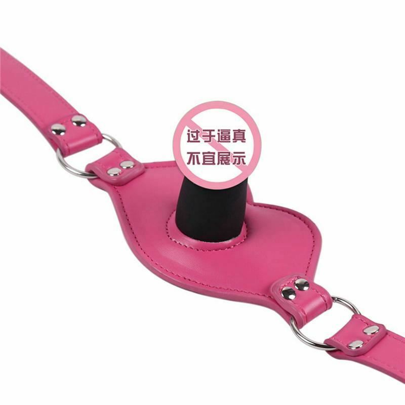 Pink Penis Dildo Gag Cock Mouth Plug Bdsm Bondage Restraints