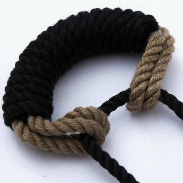 Shibari Rope Bit Gag Handmade Bondage Restraints Bdsm