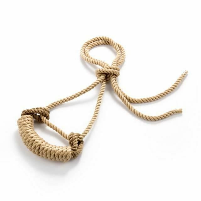 Shibari Rope Bit Gag Handmade Bondage Restraints Bdsm