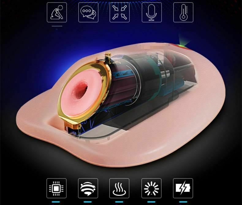 Realistic Male Masturbator Automatic Intelligent Heating Usb Charging Sex Toy Men