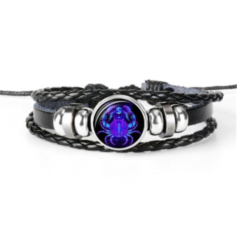 Veile Studios Zodiac Constellation Braided Design Bracelet For Men Women And Kids Fashion Jewellery
