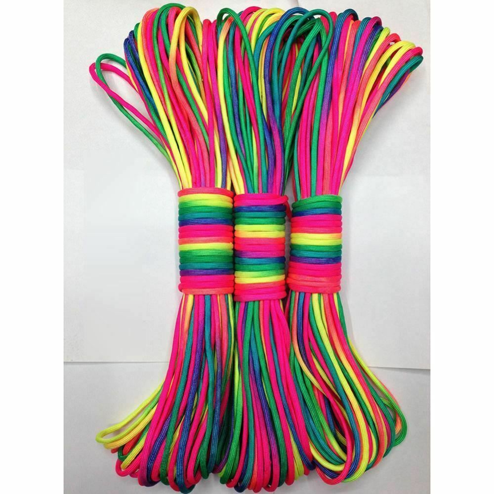 Rainbow Paracord 7 Strand 10M Colourful Bondage Shibari Rope Bdsm