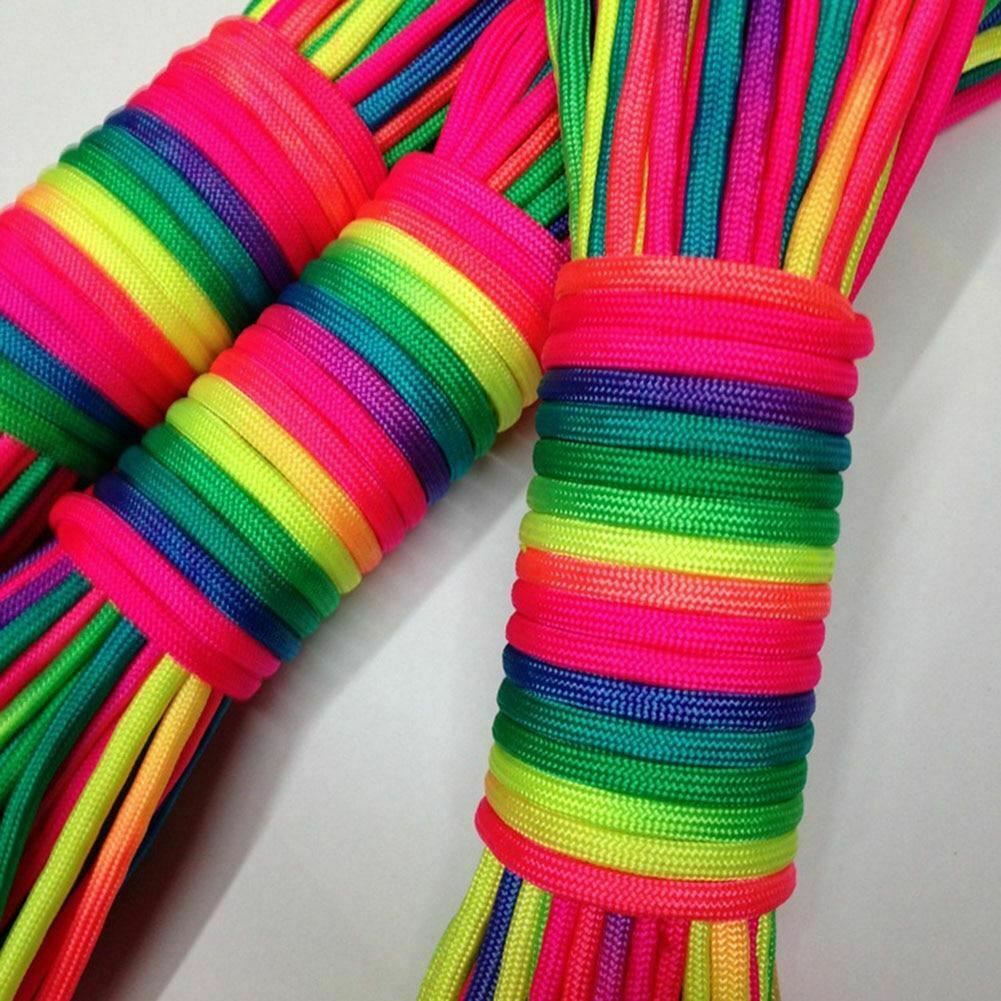 Rainbow Paracord 7 Strand 10M Colourful Bondage Shibari Rope Bdsm