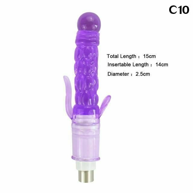 28 Types Pink Purple Dildos A2 / F2 Sex Machine Attachments