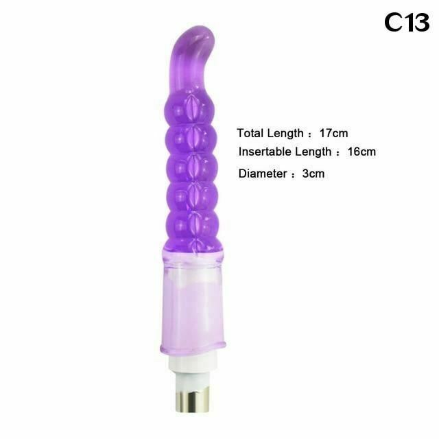 28 Types Pink Purple Dildos A2 / F2 Sex Machine Attachments