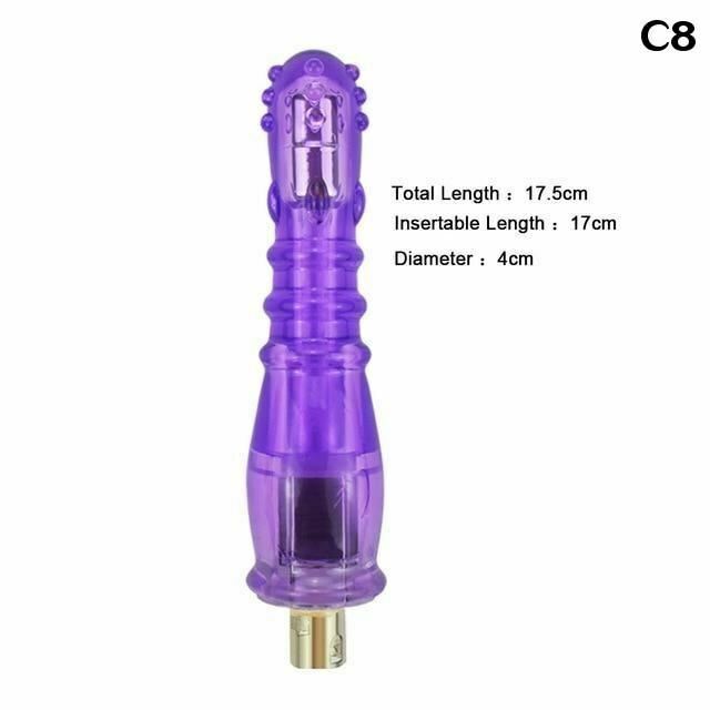 28 Types Pink Purple Dildos A2 / F2 Sex Machine Attachments