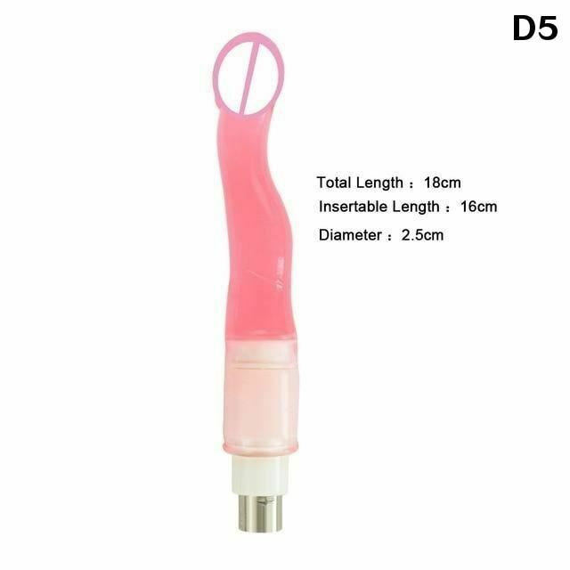 28 Types Pink Purple Dildos A2 / F2 Sex Machine Attachments