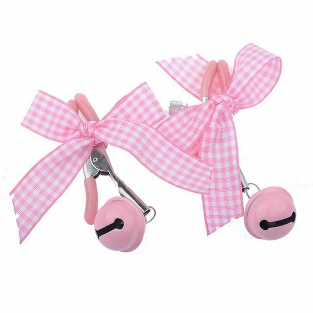 Cute Bow Bell Nipple Clamps Bdsm Littles Kink Fetish