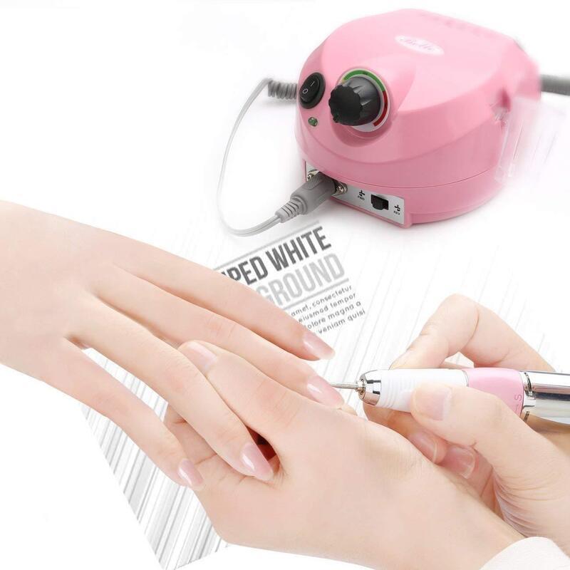Nail Polish Remover 35000 / 20000 Rpm Electric Drill Machine File Set