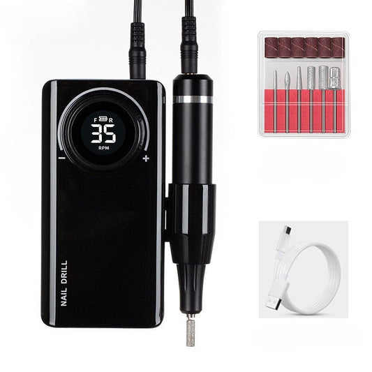 35000 Rpm Electric Nail Drill Machine Usb Charging For Gel Polish Profession