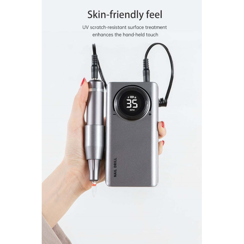 35000 Rpm Electric Nail Drill Machine Usb Charging For Gel Polish Profession