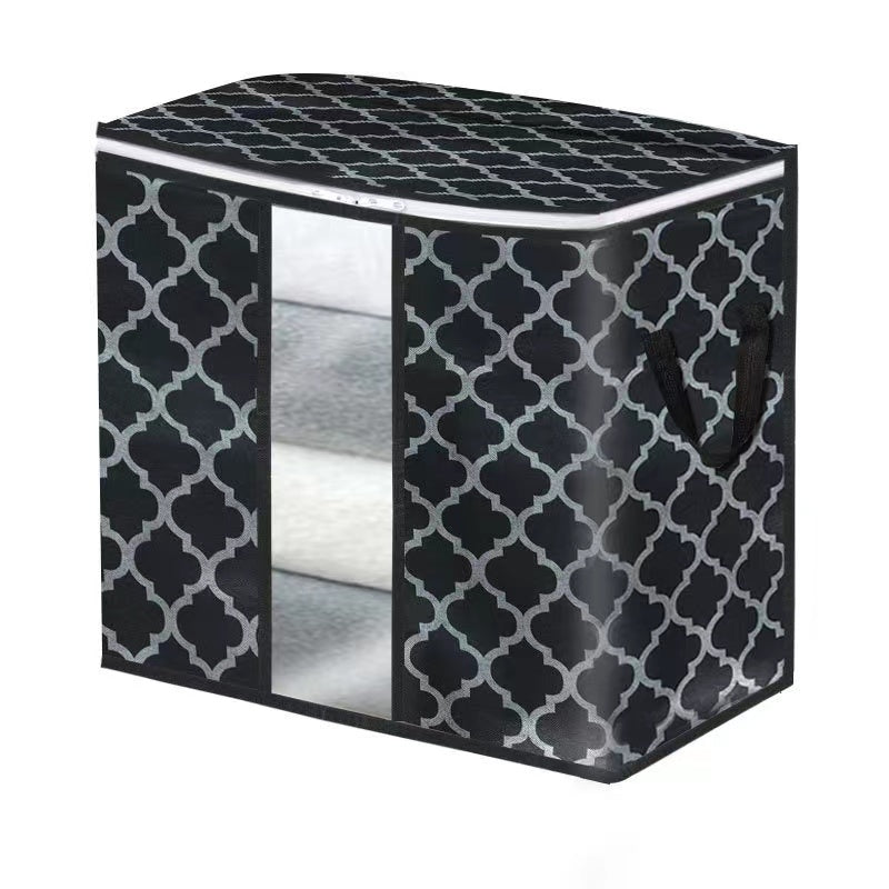 Non Woven Foldable Patterned Storage Bag With See Through
