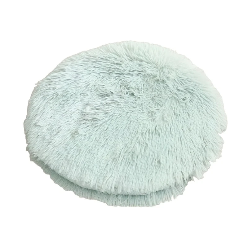 Soft Plush Round Cat Bed Mat For Small Dogs Cats Cozy Fleece Pet Sleeping Kitten Puppy Nest Warm Cushion Accessories