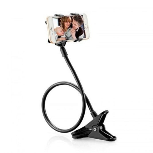 360 Rotating Flexible Long Arms Cell Phone Holder Desktop Bed Lazy Bracket Black