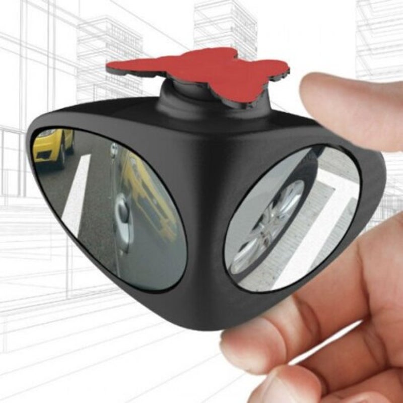 360 Rotation Car Blind Spot Mirror White Right Side