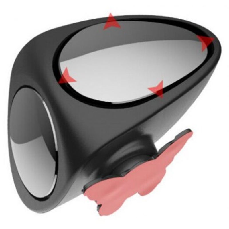360 Rotation Car Blind Spot Mirror White Right Side