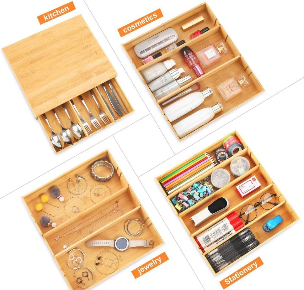 Carla Home Bamboo K Cup Coffee Pod Holder Storage Organizer For Kitchen Jewelry And Cosmetic
