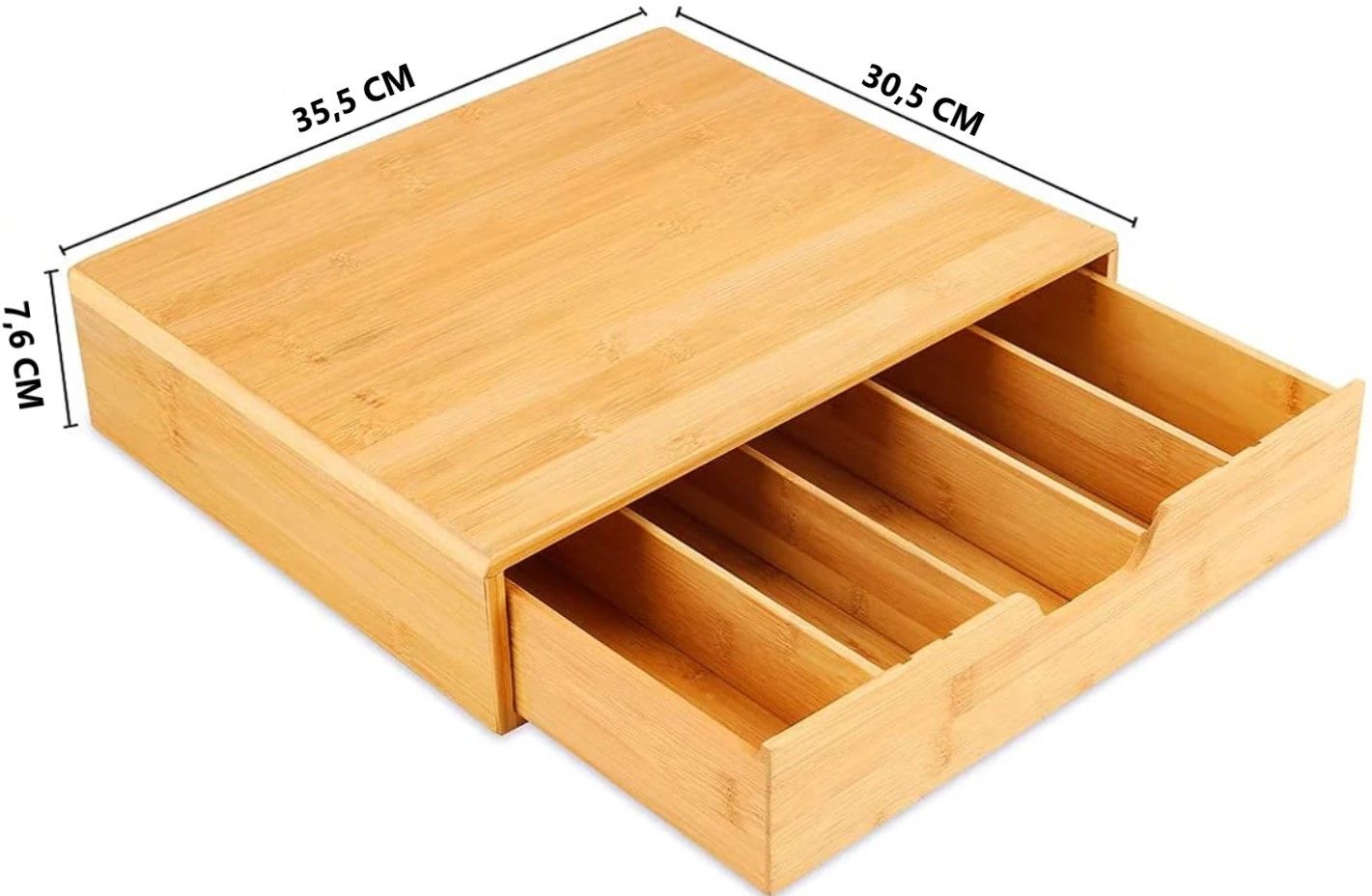 Carla Home Bamboo K Cup Coffee Pod Holder Storage Organizer For Kitchen Jewelry And Cosmetic