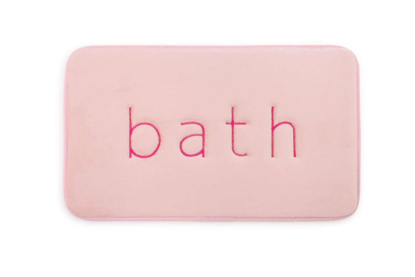 Carla Home Extra Thick Memory Foam & Super Comfort Bath Rug Mat For Bathroom (60 X 40 Cm Pink)