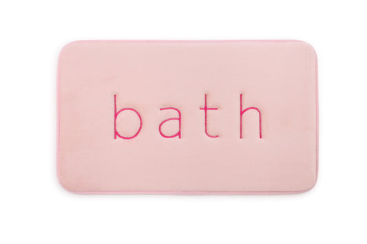 Carla Home Extra Thick Memory Foam & Super Comfort Bath Rug Mat For Bathroom (60 X 40 Cm Pink)