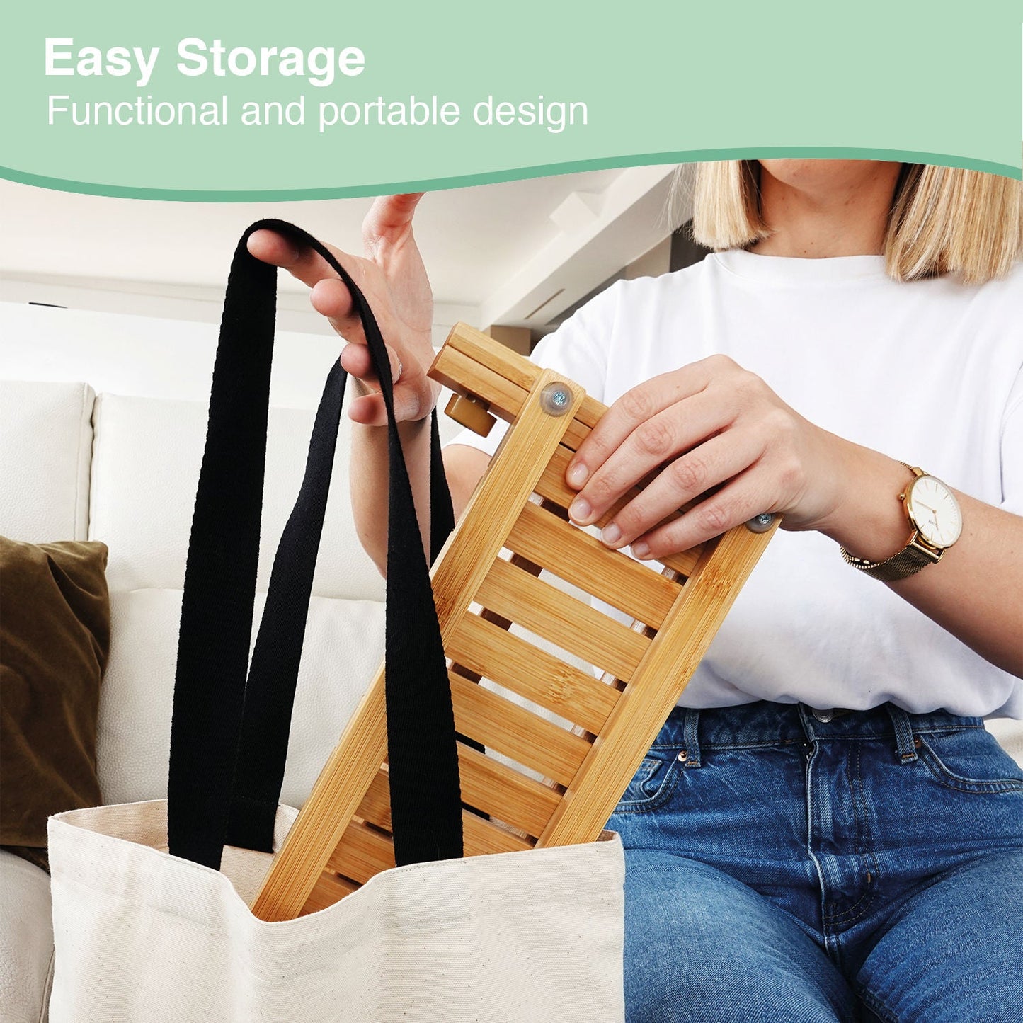 Carla Home Bamboo Baby Bottle Drying Rack