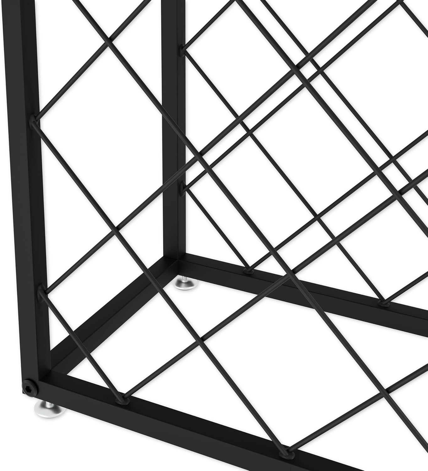 Carla Home Freestanding Metal Wine Rack For 25 Bottles