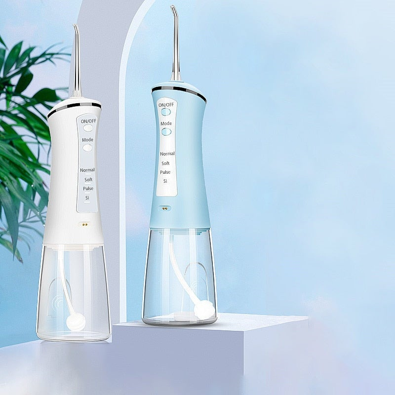 360 Oral Irrigator Rechargeable Usb Water Flosser Jet Pick 300Ml Teeth Cleaner 4 Nozzles