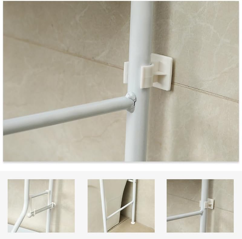 Carla Home 3 Tier Over Washing Machine Storage Rack For Laundry Room Space Saving Towels Detergent & Bathroom Essentials