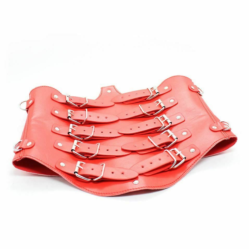 Bdsm Leather Bondage Corset Restraints Clothes Kink Fetish Collar Cuffs