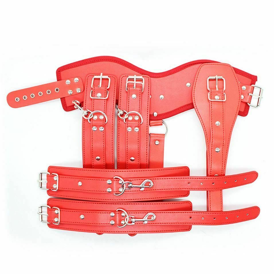 Bdsm Leather Bondage Corset Restraints Clothes Kink Fetish Collar Cuffs