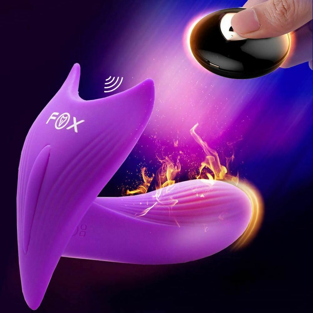 Sexy Fox Automatic Heating Wireless Wearable Dildo Vibrator Clitoral Stimulation