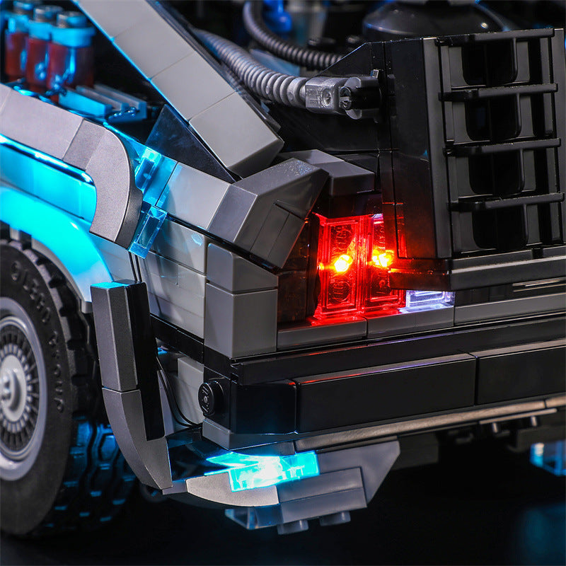 Compatible With Lego 10300 Back To The Future Time Machine Led Lighting Mechanical Assembly Building Blocks Toy Models