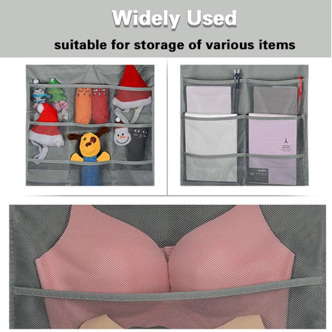 36 Pockets Hanging Organiser Grey