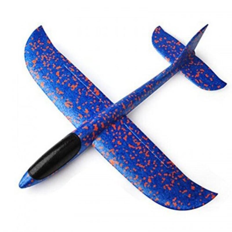36Cm Hand Throw Flying Glider Planes Foam Aircraft Model Party Game Children Outdoor Fun Toys Blue