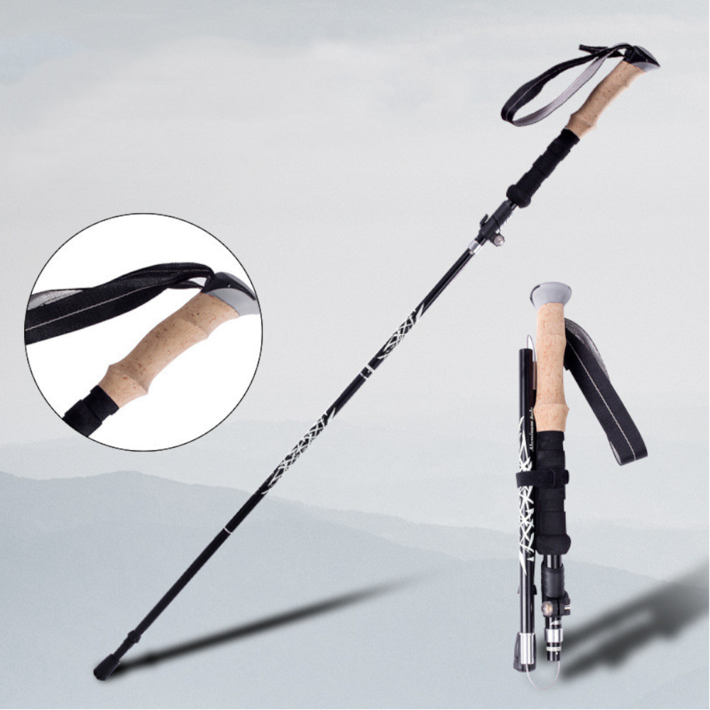 36Cm Outdoor Trekking Pole Carbon Ultra Light Telescopic Folding Outer Lock Mountaineering