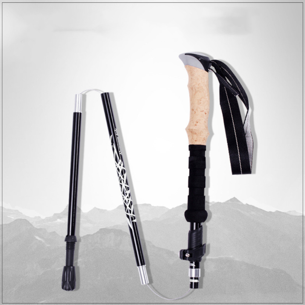 36Cm Outdoor Trekking Pole Carbon Ultra Light Telescopic Folding Outer Lock Mountaineering
