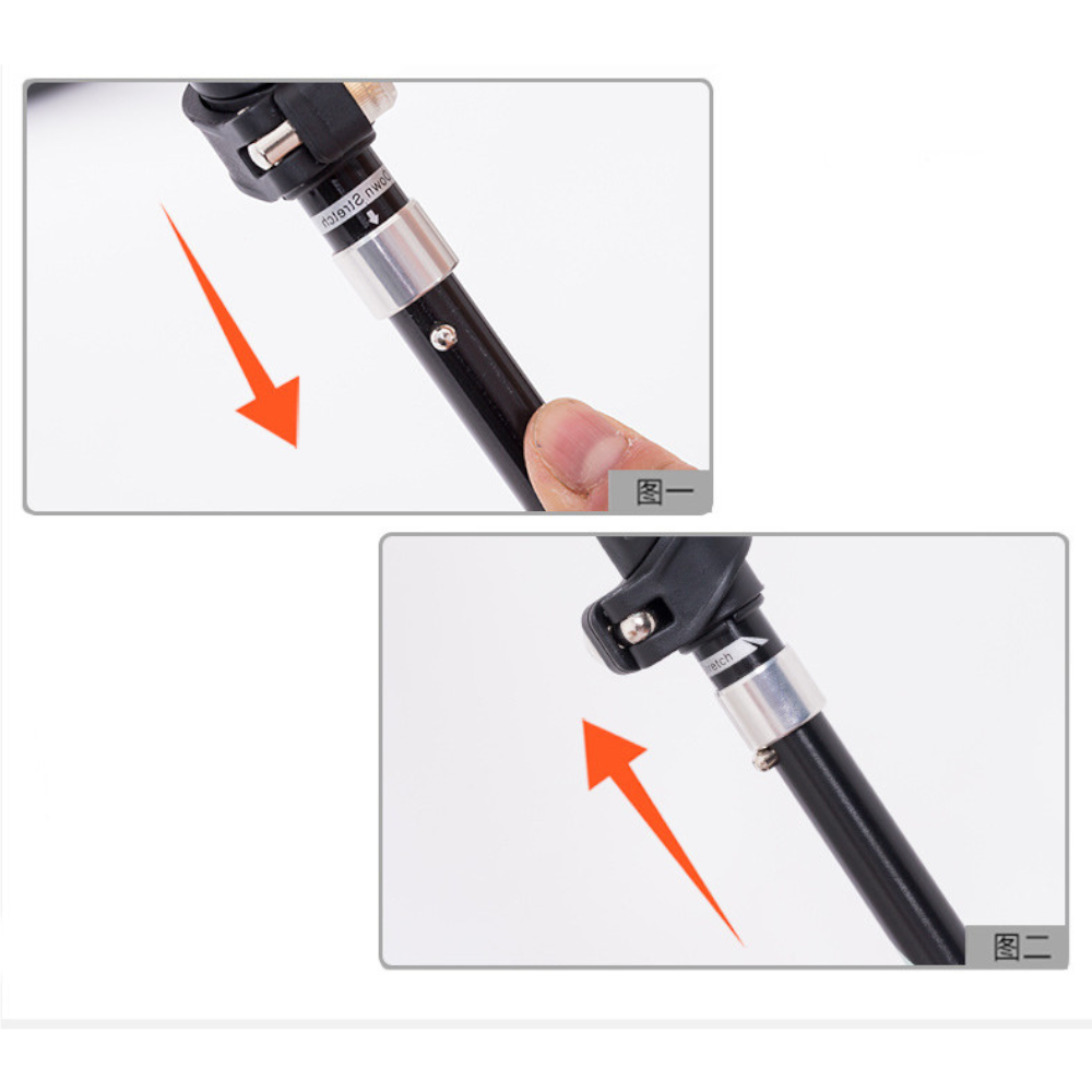 36Cm Outdoor Trekking Pole Carbon Ultra Light Telescopic Folding Outer Lock Mountaineering