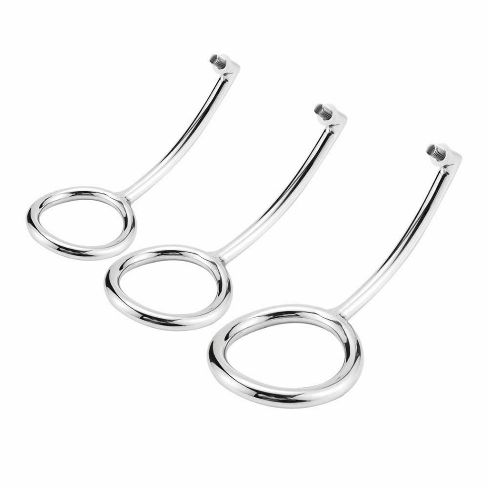 Stainless Steel Anal With Cock Metal Butt Plug Penis Ring