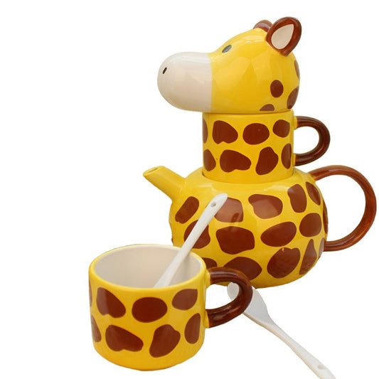 Creative Ceramic Giraffe Mug Set For Homeware Kitchenware Collectables